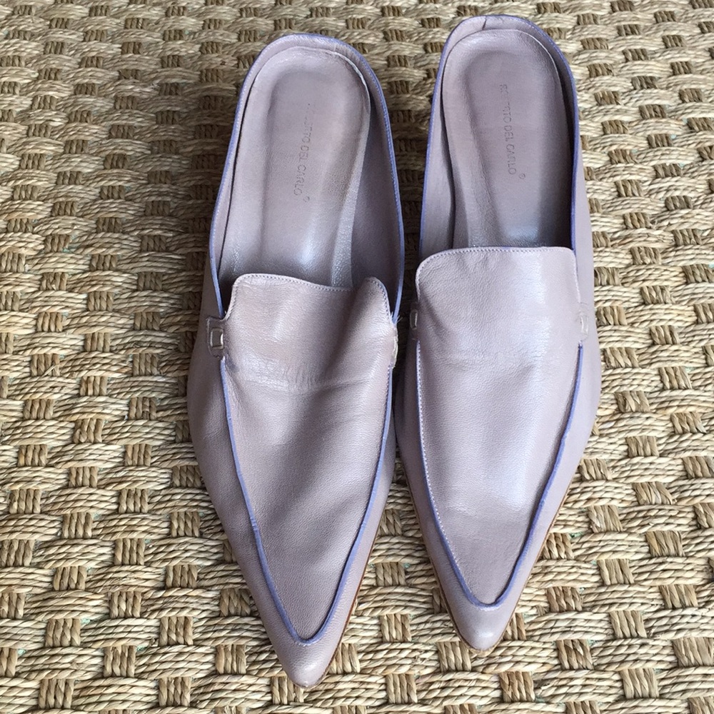 Roberto Del Carlo leather slip ons👠